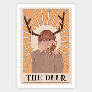 Deer Tarot Card Magnet